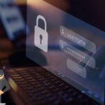 A padlock and login screen with a masked thief figure, illustrating that HTTPS and the padlock icon don't guarantee a website is safe.